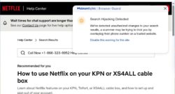 Scammers hijack real support pages to show fake phone numbers