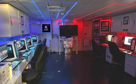 Gaming takes the helm: aircraft carrier installs high-end eSports suite for crew