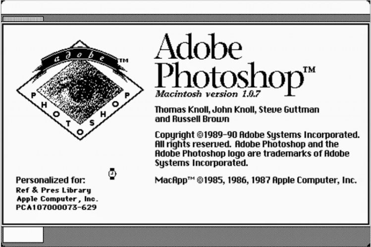 Avant d'être connu sous le nom d'Adobe Photoshop, quel était le nom d'origine du logiciel en 1987?