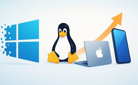 Linux surpasses 5% market share on US desktops for the first time