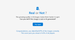 Think you can tell a fake image from a real one? Microsoft