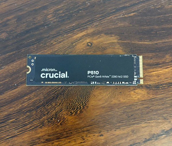 Revue cruciale P510 GEN5 1TB SSD - La vitesse répond à l'efficacité 3 Revue cruciale P5102 CrUcial P510 Gen5 1TB SSD Revue - La vitesse répond à l'efficacité