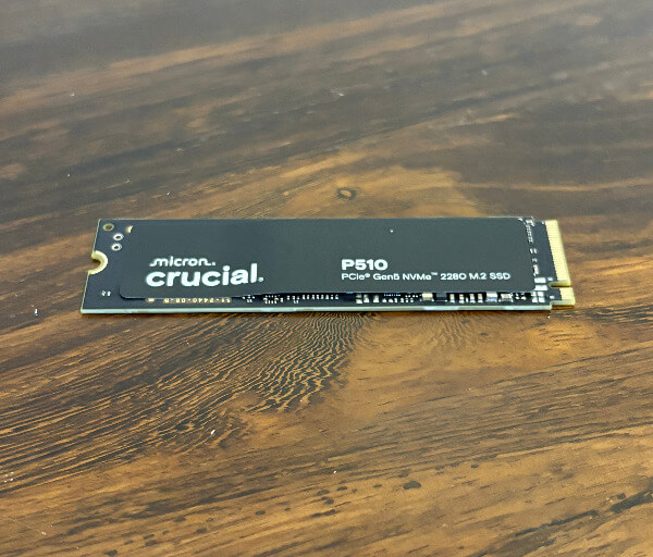P510 CRUCIAL GEN5 1TB REVUE SSD - La vitesse répond à l'efficacité 4 Revue cruciale p5103 Crucial P510 Gen5 1TB REVUE SSD - La vitesse répond à l'efficacité