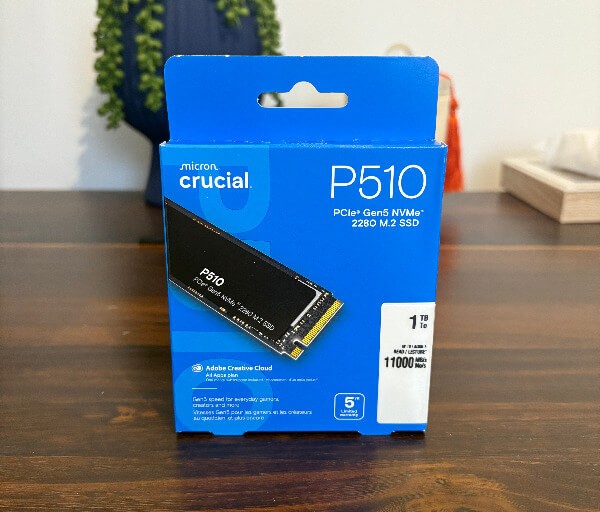 Revue cruciale P510 GEN5 1TB SSD - La vitesse rencontre l'efficacité 2 Revue cruciale p5101 Crucial P510 Gen5 1 To Examen SSD - La vitesse répond à l'efficacité